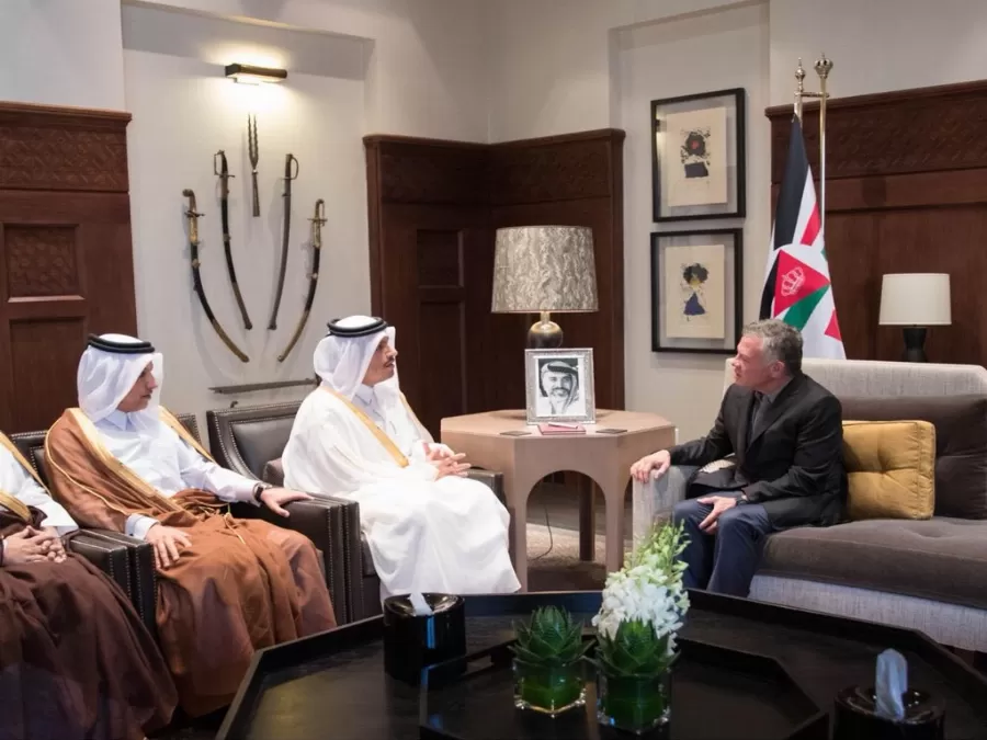 مدار الساعة,أخبار الأردن,اخبار الاردن,الملك عبدالله الثاني,الشيخ تميم بن حمد,قصر الحسينية
