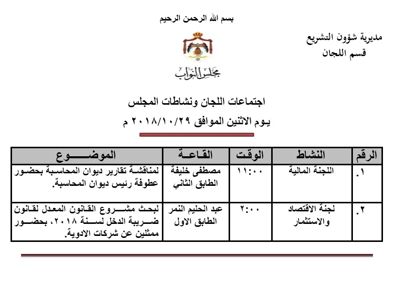 مدار الساعة,أخبار مجلس النواب الأردني,مجلس النواب,البحر الميت
