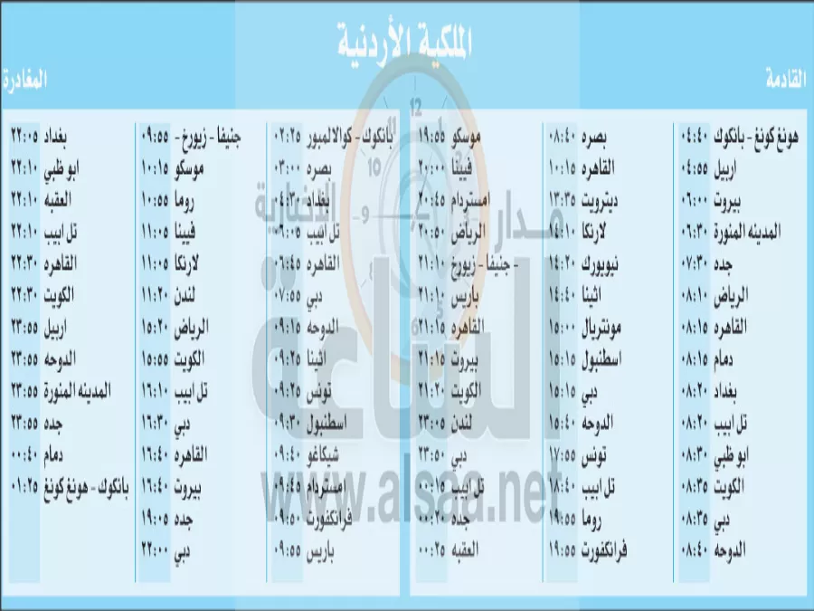 مدار الساعة,أخبار الأردن,اخبار الاردن,الملكية الأردنية