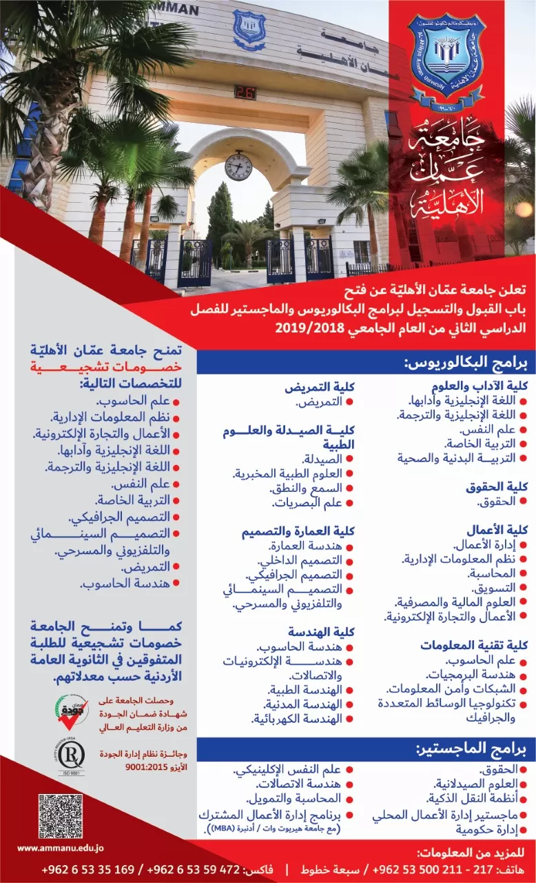 مدار الساعة,أخبار الجامعات الأردنية